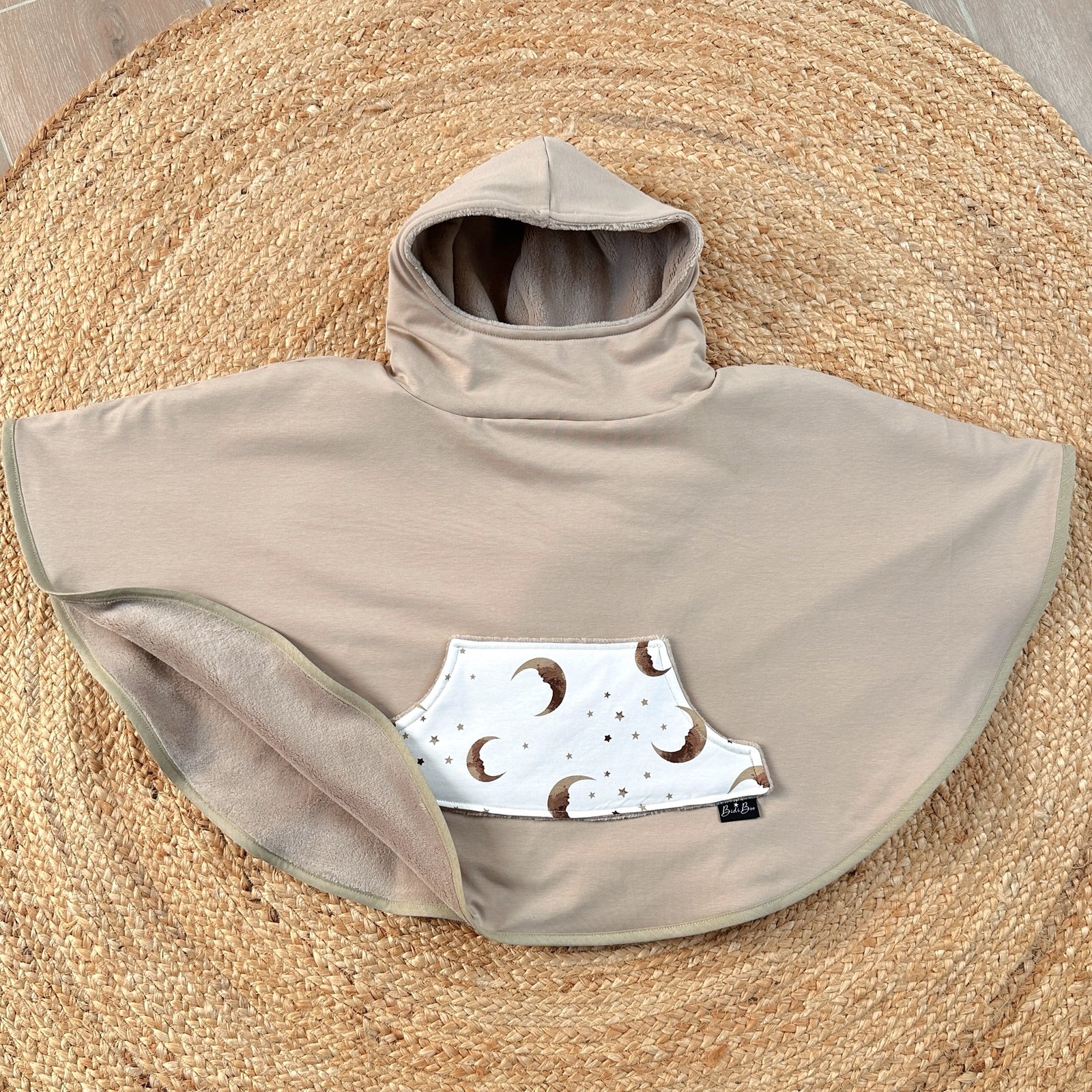 Poncho beige/to the moon