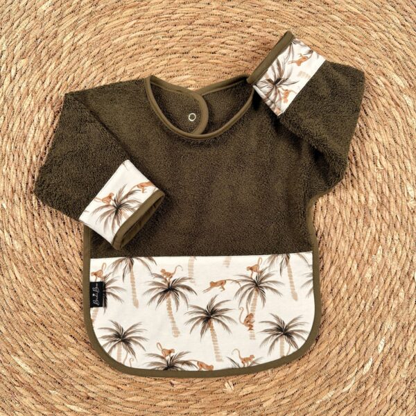 Bavoir longues manches Monkey