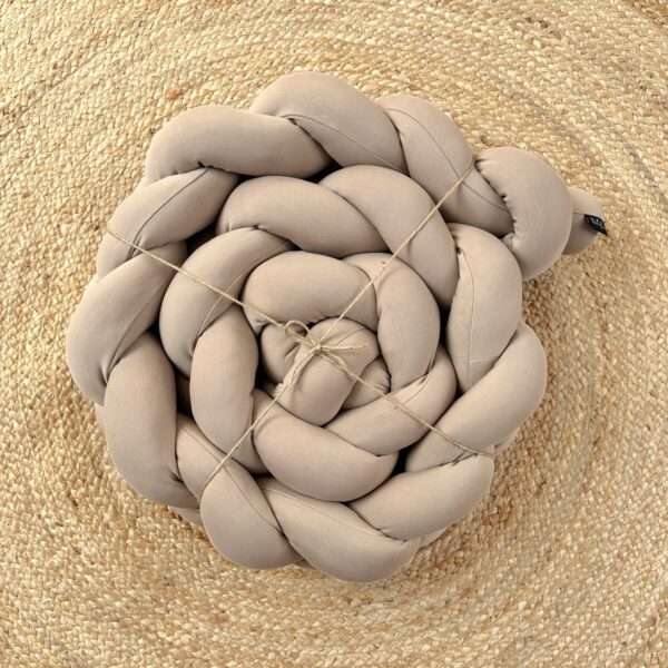 Tresse de lit beige foncé