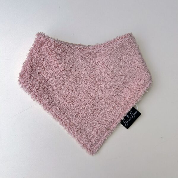 Bavoir bandana rose