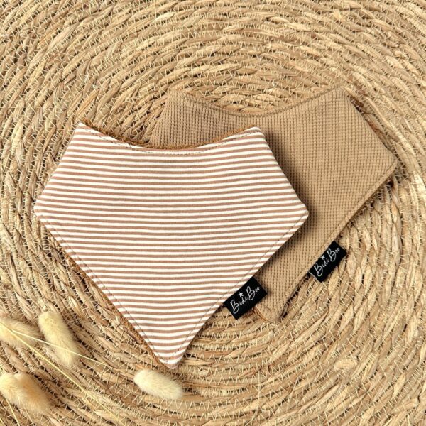 Duo bavoir bandana Luca/gauffré