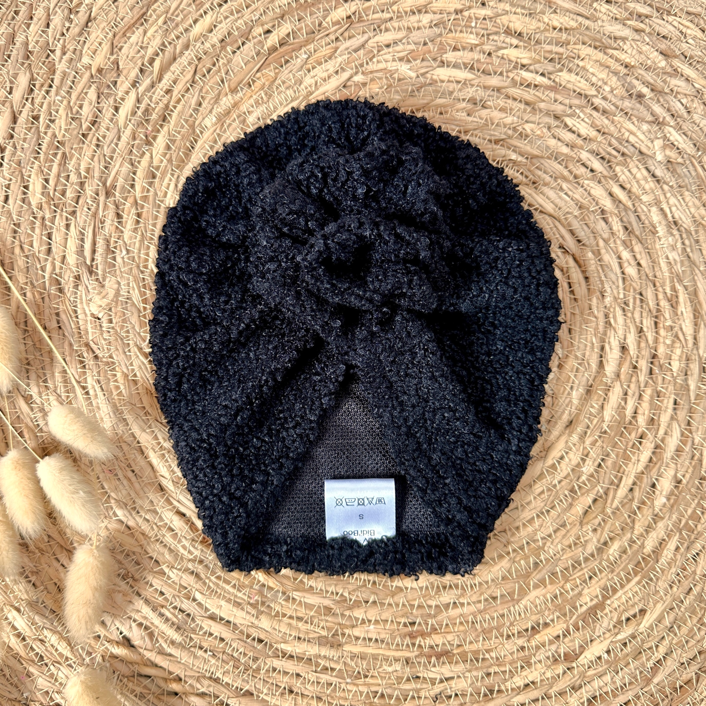 turban bouclette noir