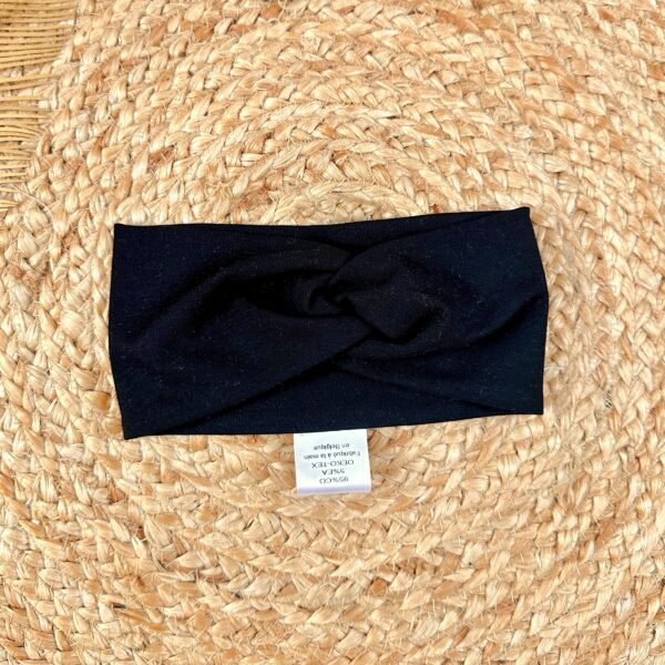 Bandeau croisé adulte noir