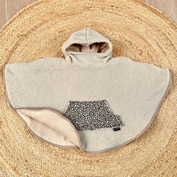 Poncho bouclette beige/Adriana