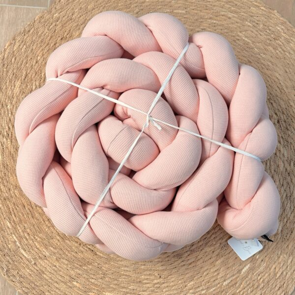 Tresse de lit gaufré rose