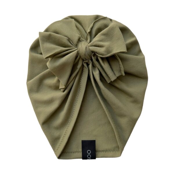 Turban à noeud Olive