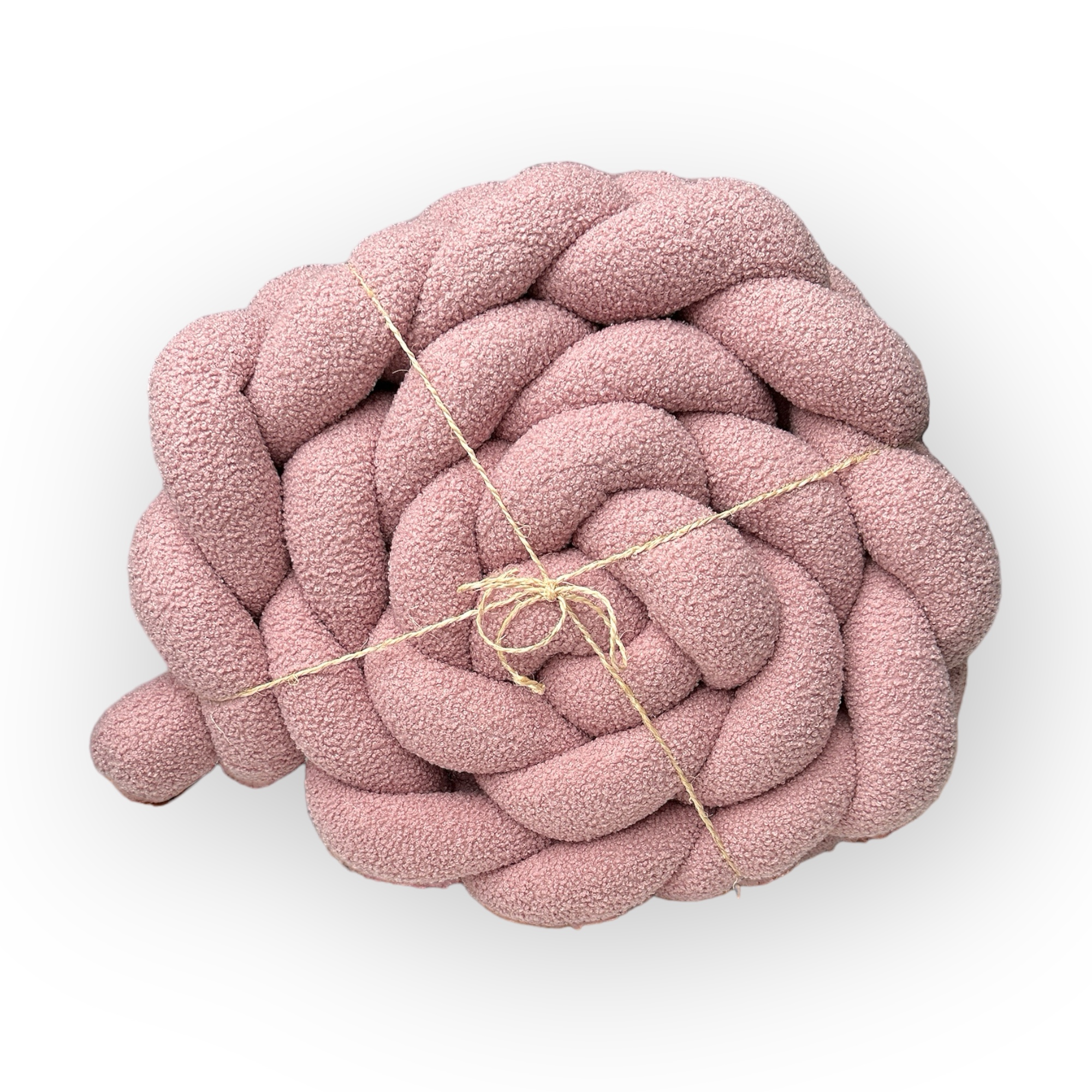 Tresse de lit bouclette rose