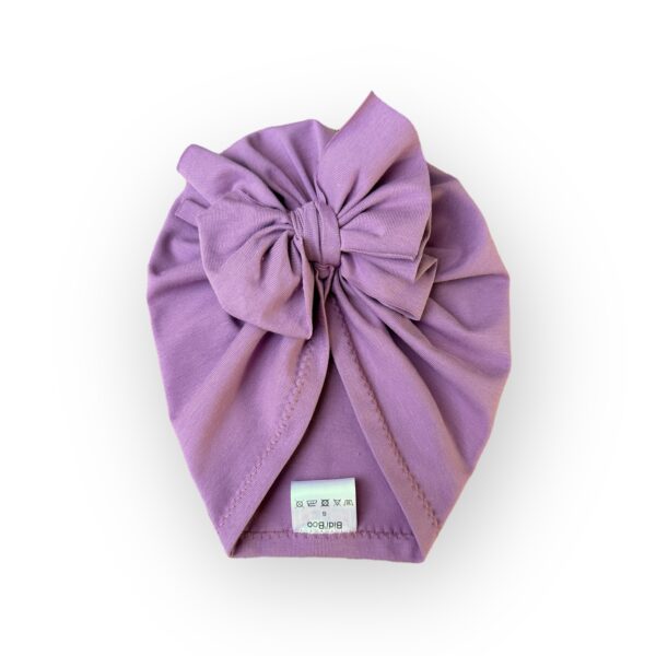 Turban noeud lila foncé