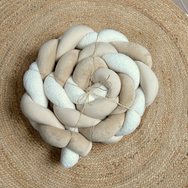 Tresse de lit beige/crème