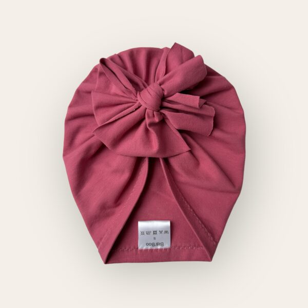 Turban noeud framboise
