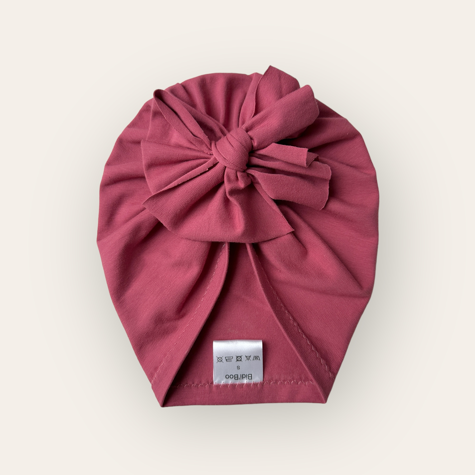 Turban noeud framboise