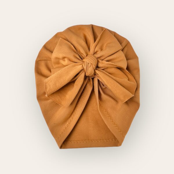 Turban noeud caramel
