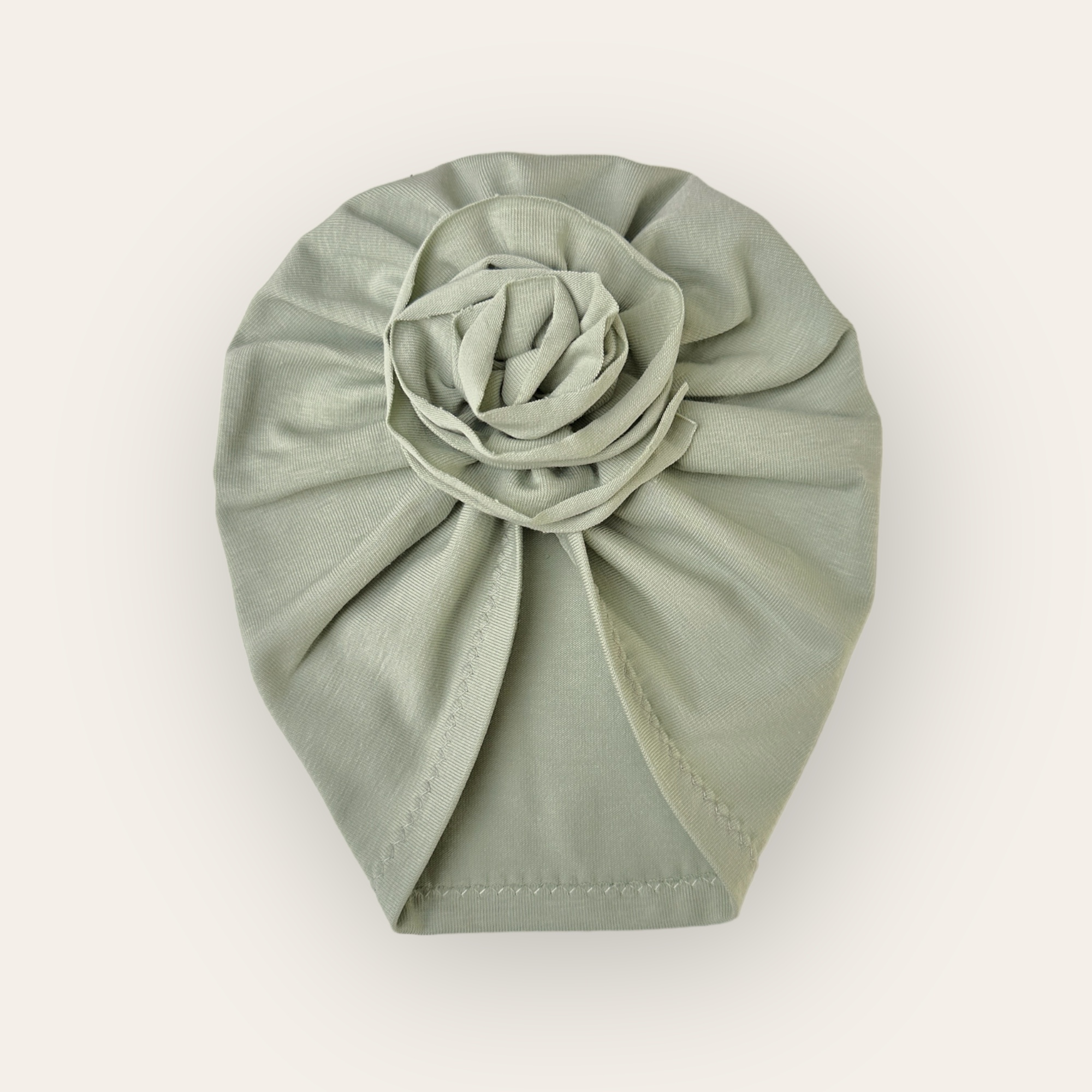 Turban fleur sauge claire