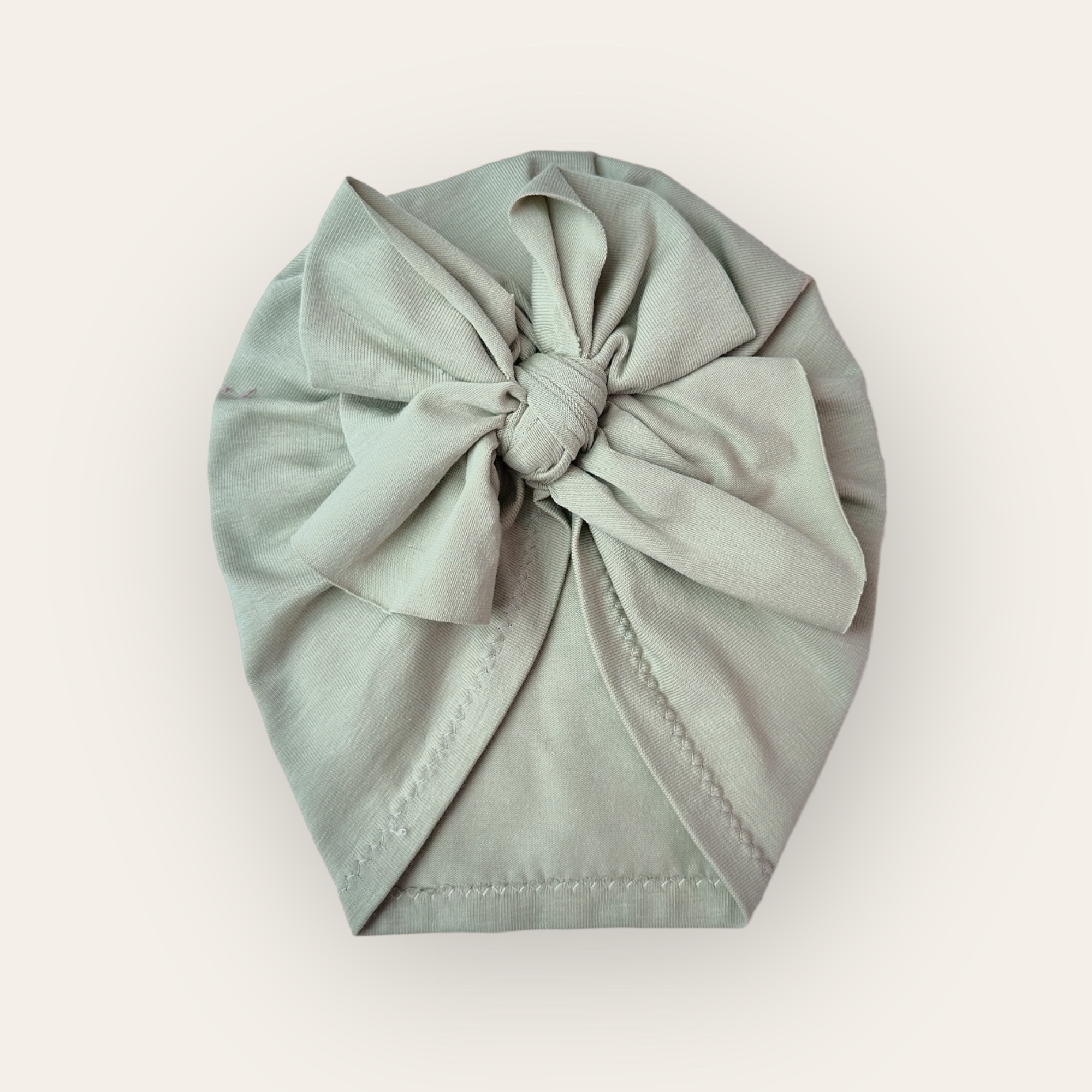 Turban noeud sauge claire