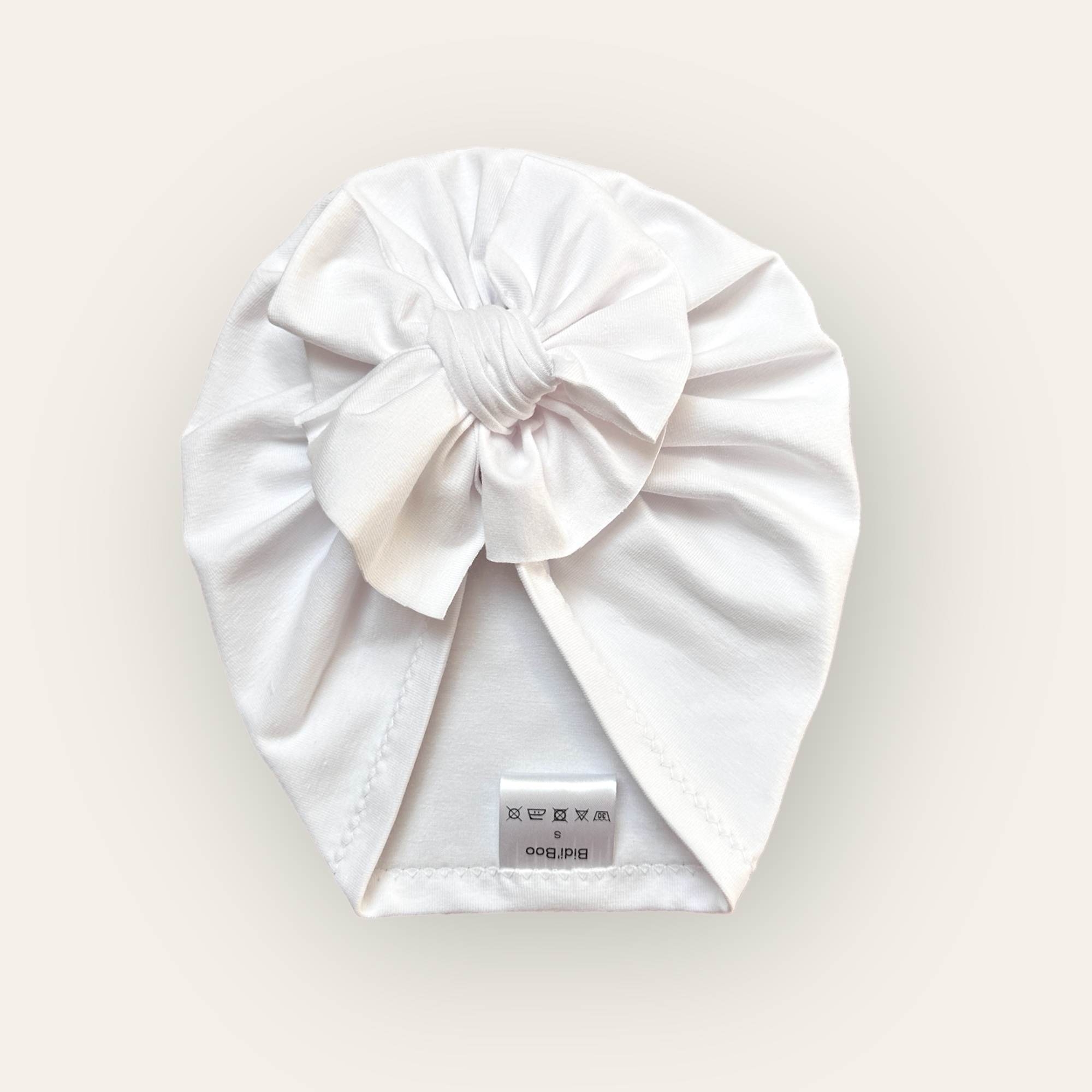 Turban noeud blanc