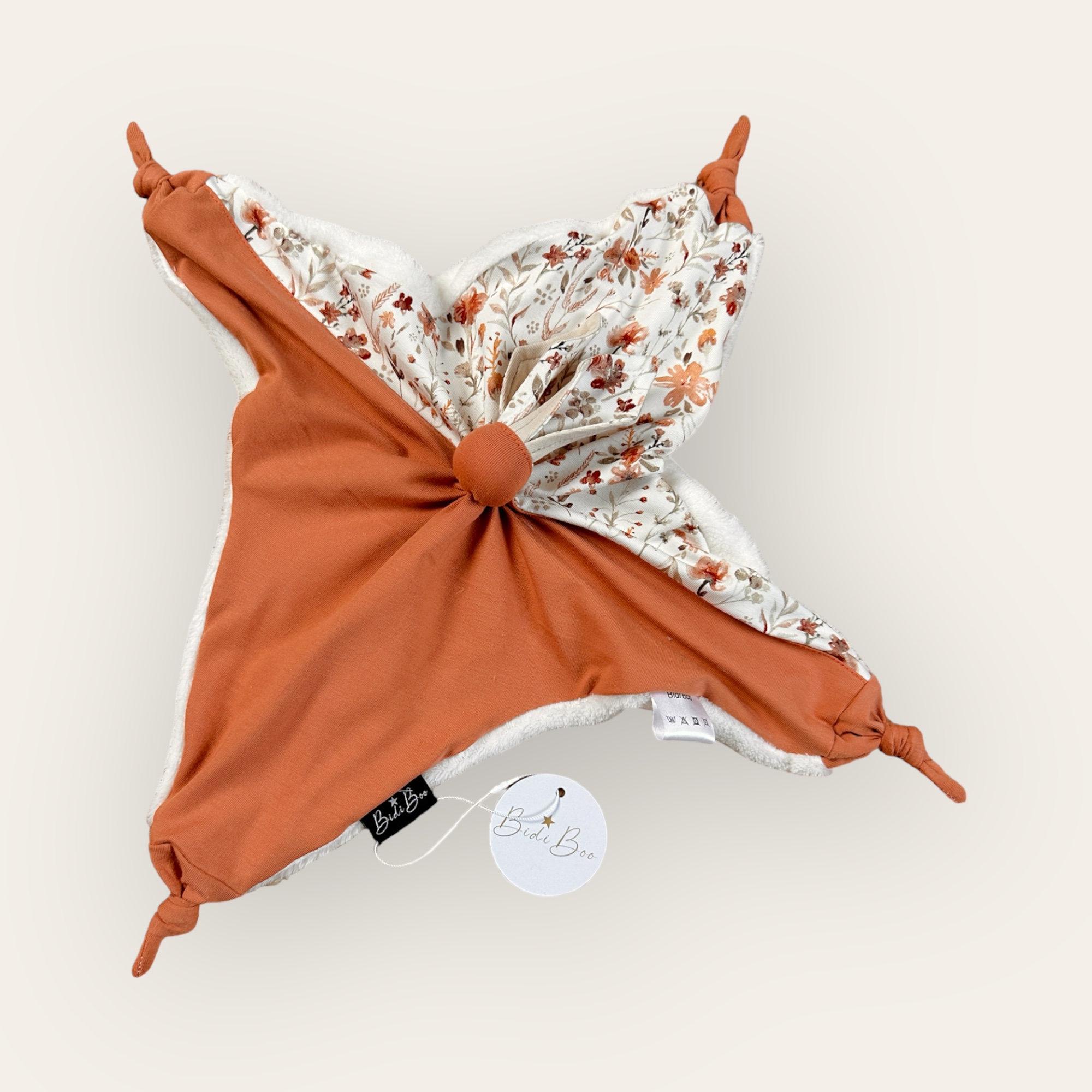 Doudou lapin Angèle/abricot