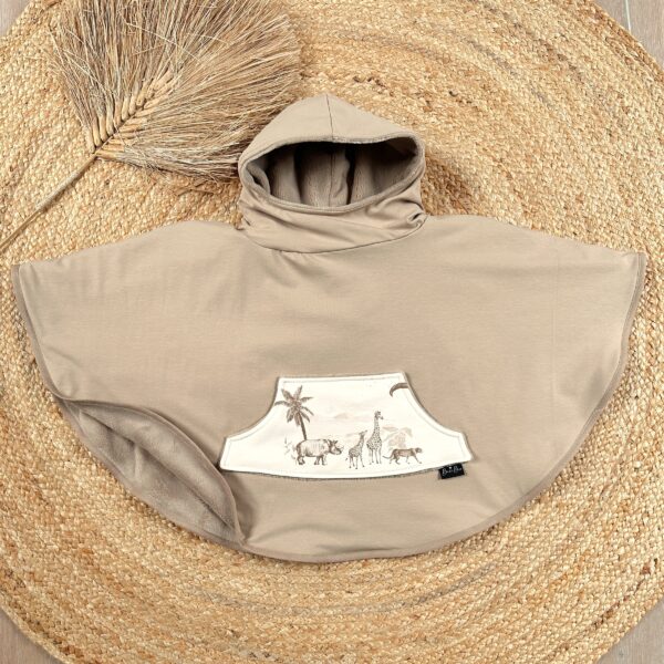 Poncho beige foncé/Kenya