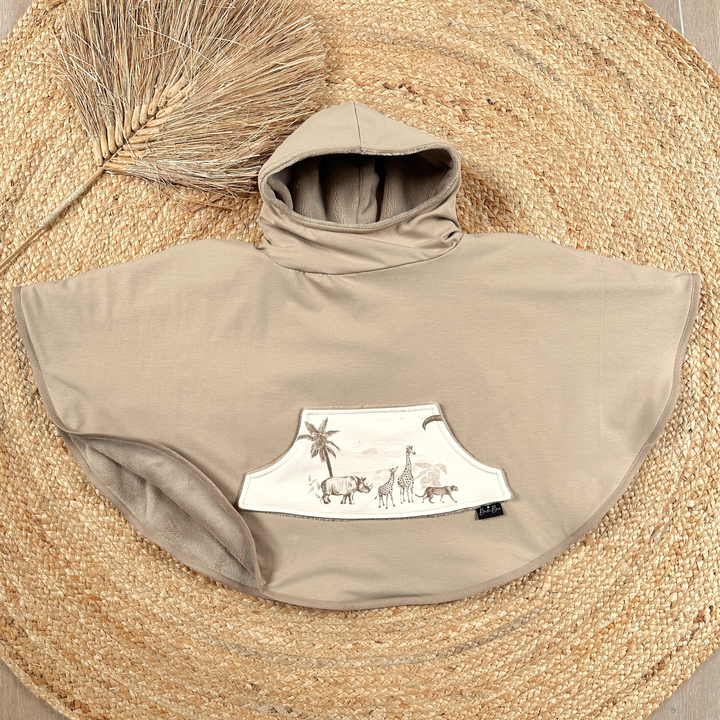Poncho beige foncé/Kenya