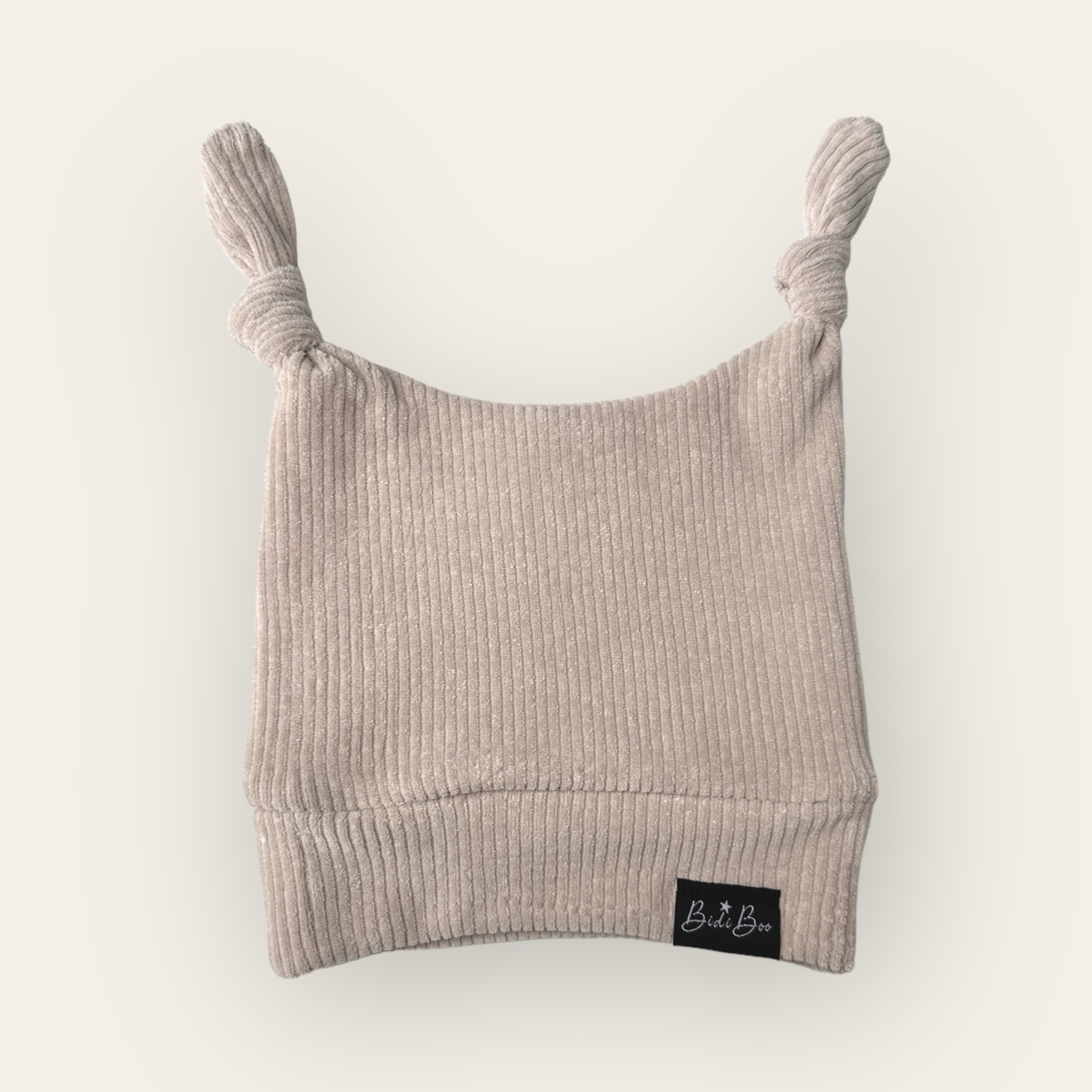 Bonnet lutin rib beige