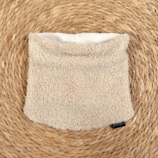 Snood bouclette beige adulte