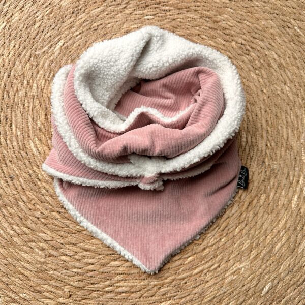 Foulard à nouer enfant rib rose
