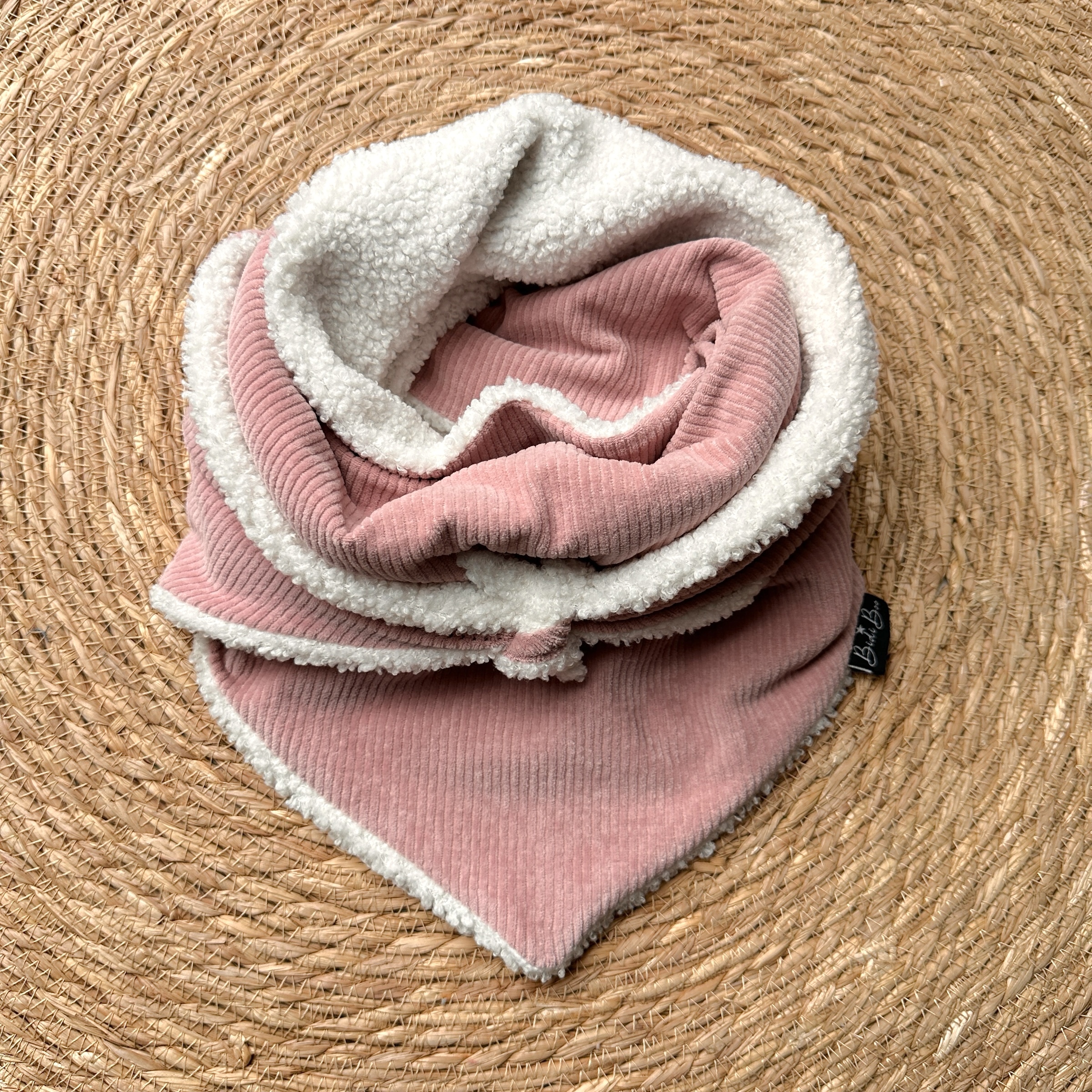 Foulard à nouer enfant rib rose