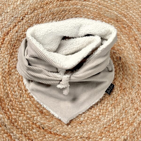 Foulard à nouer enfant rib beige