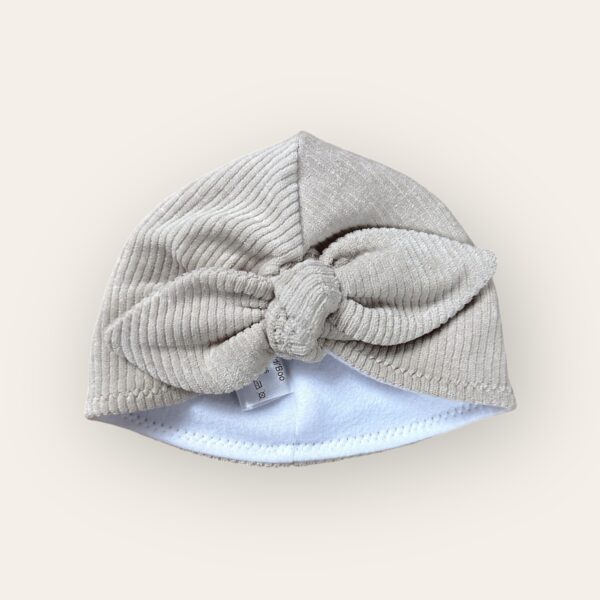 Turban hiver rib beige