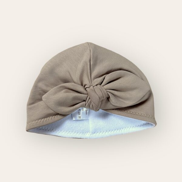 Turban hiver beige foncé