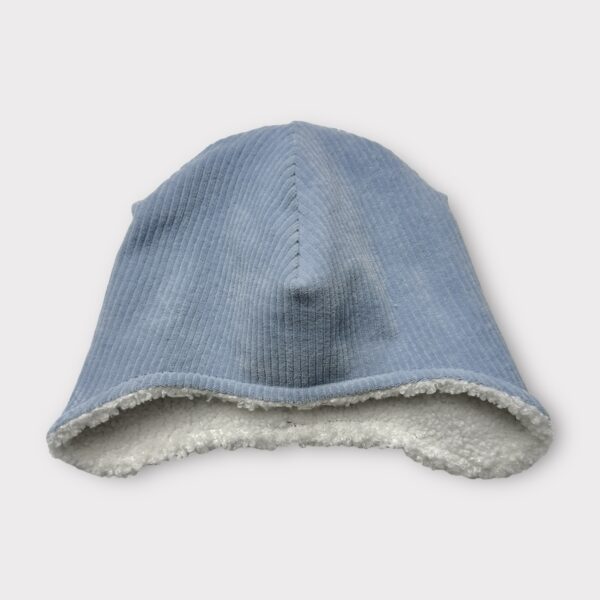 Bonnet chullo rib bleu