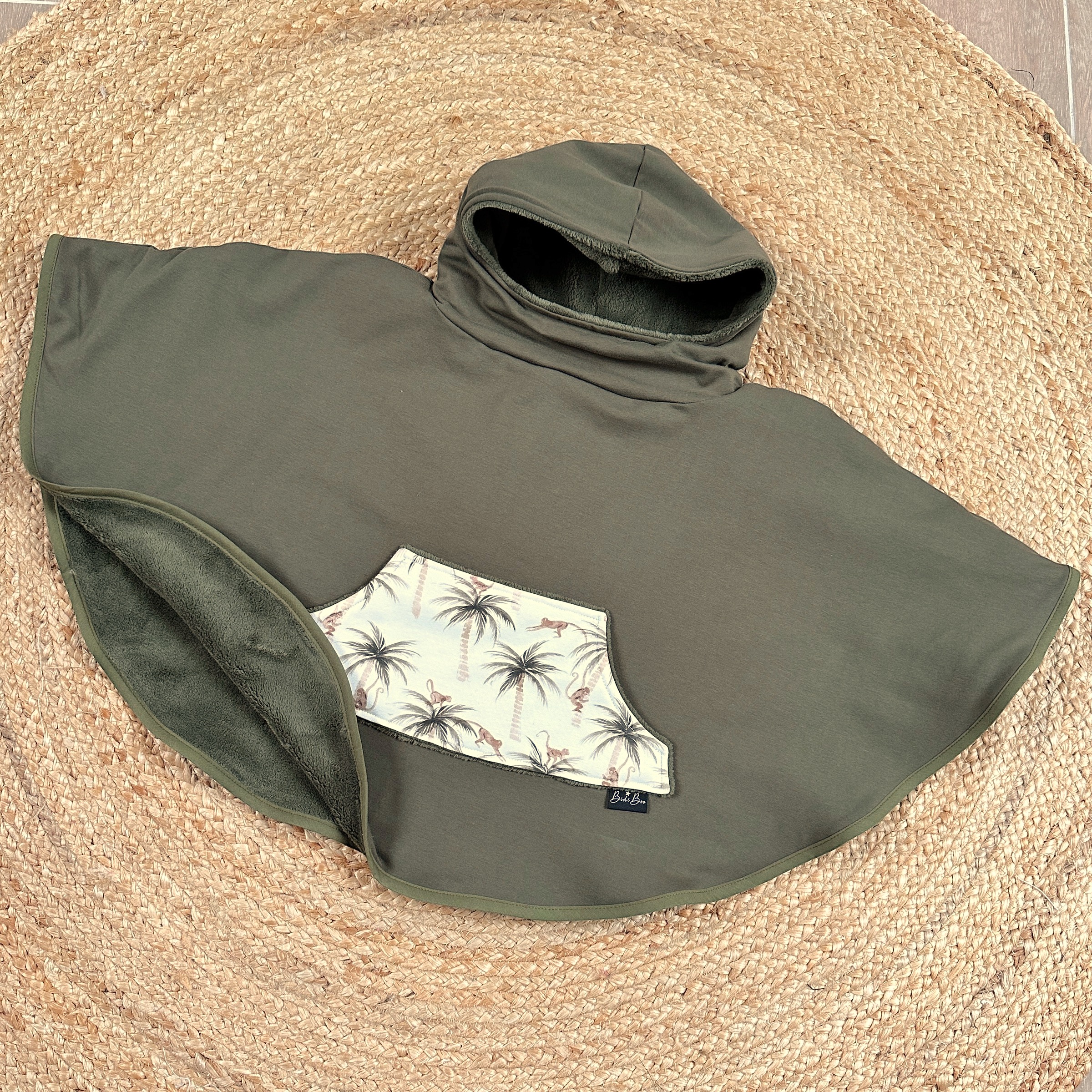 Poncho kaki/monkey