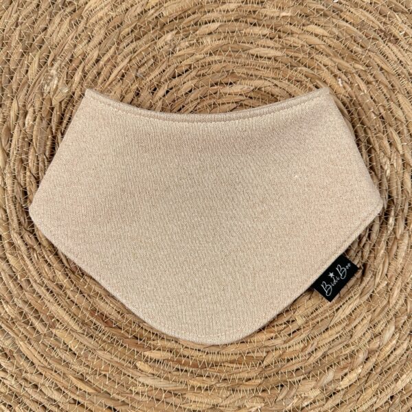 Foulard bandana beige brillant
