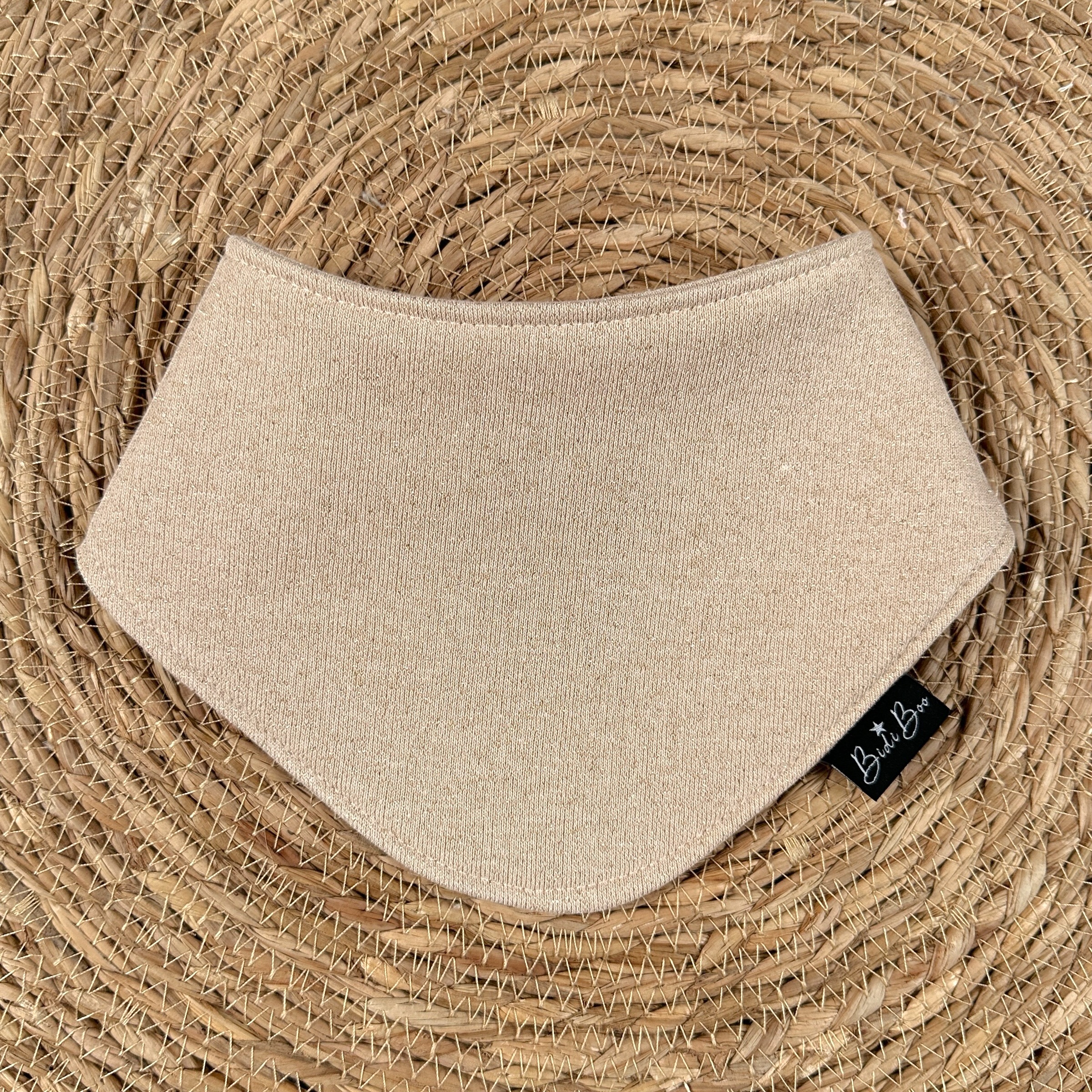 Foulard bandana beige brillant