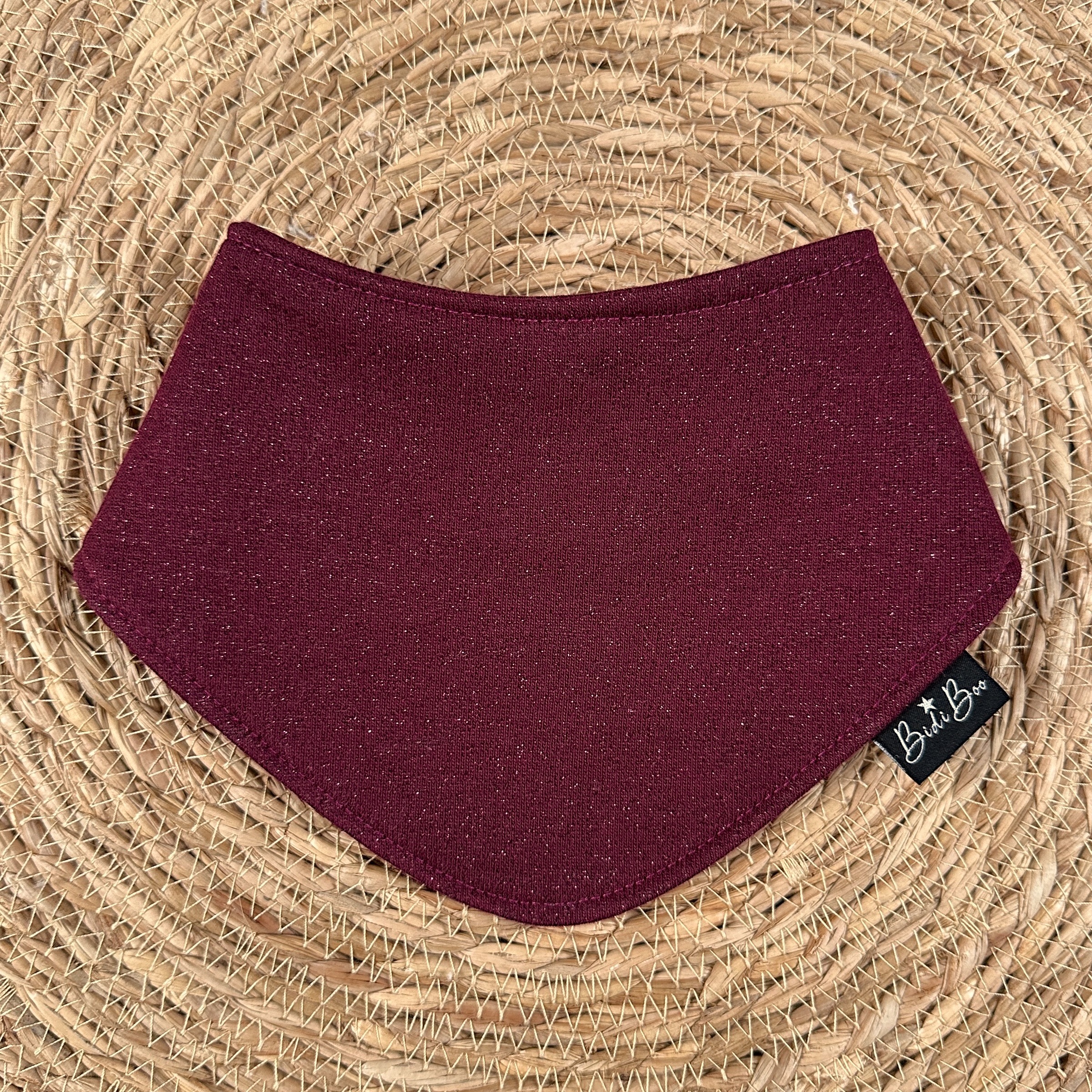 Foulard bandana bordeaux brillant