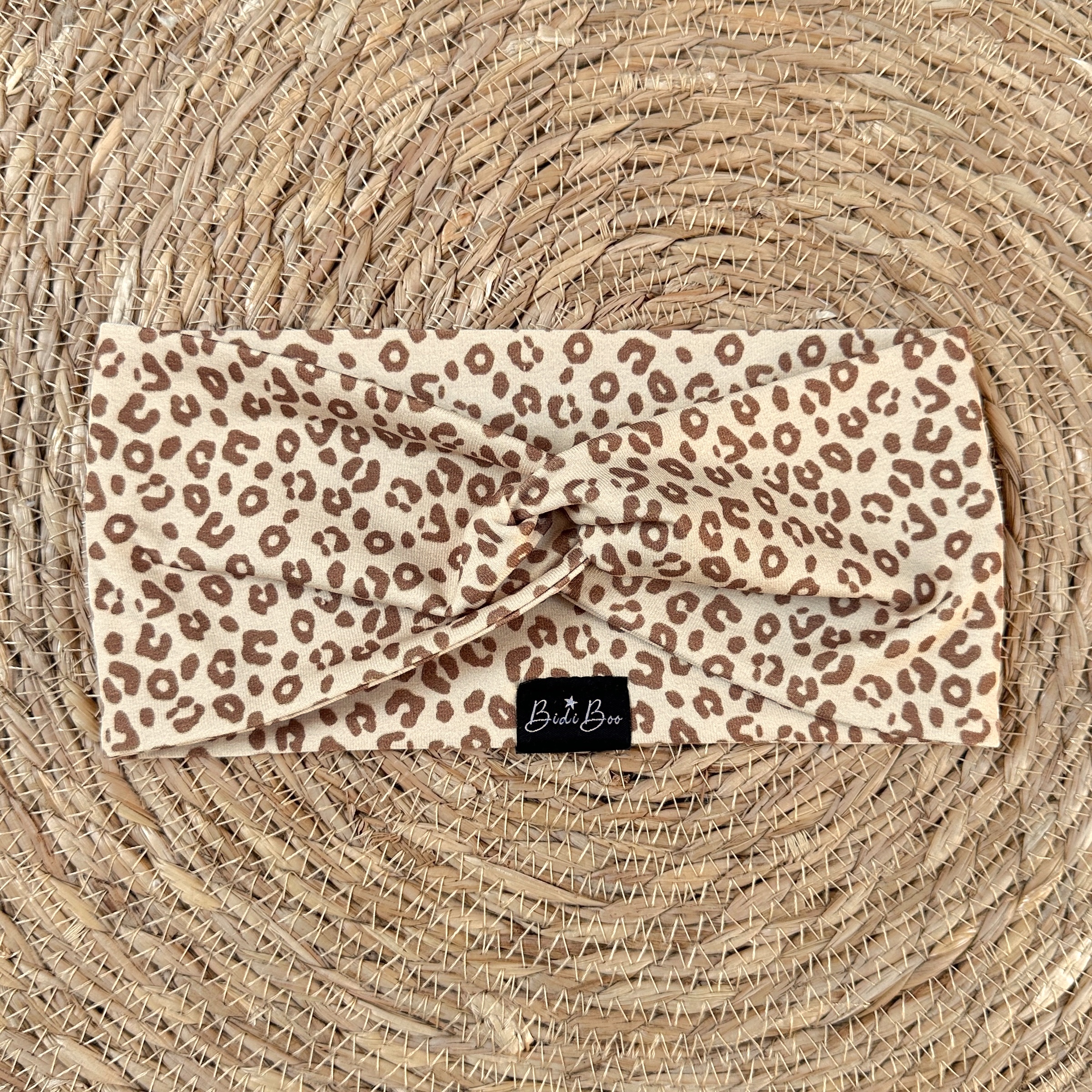 Bandeau croisé adulte léopard