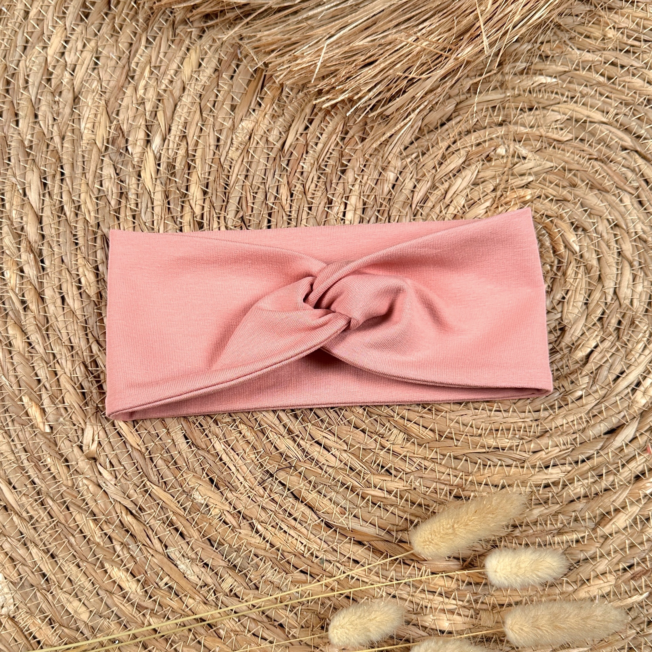 Bandeau croisé enfant corail