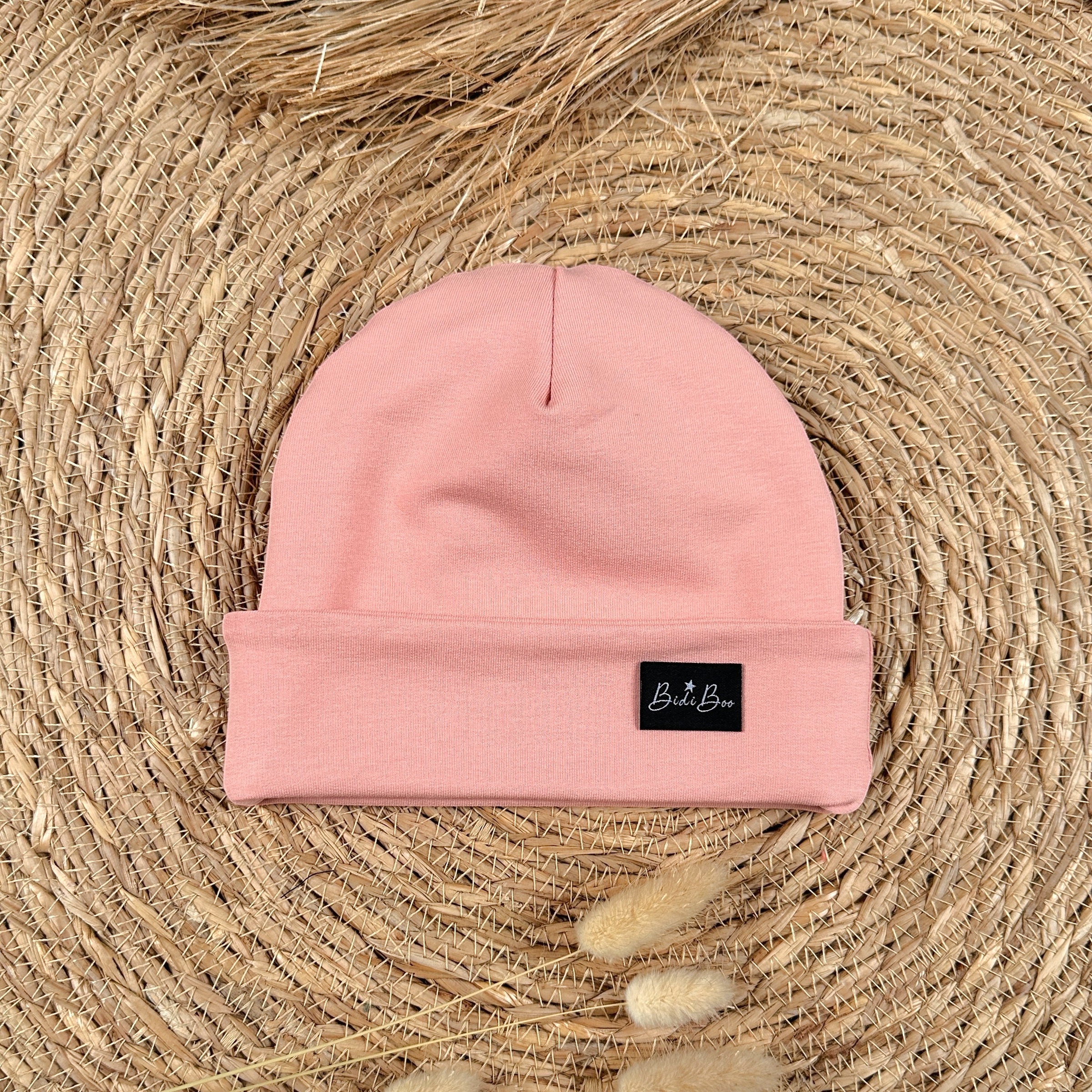 Bonnet mi-saison corail 6-12 mois