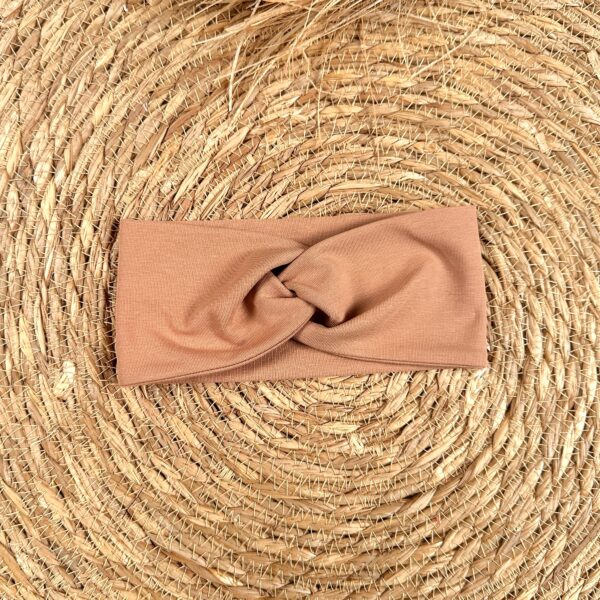 Bandeau croisé enfant noisette