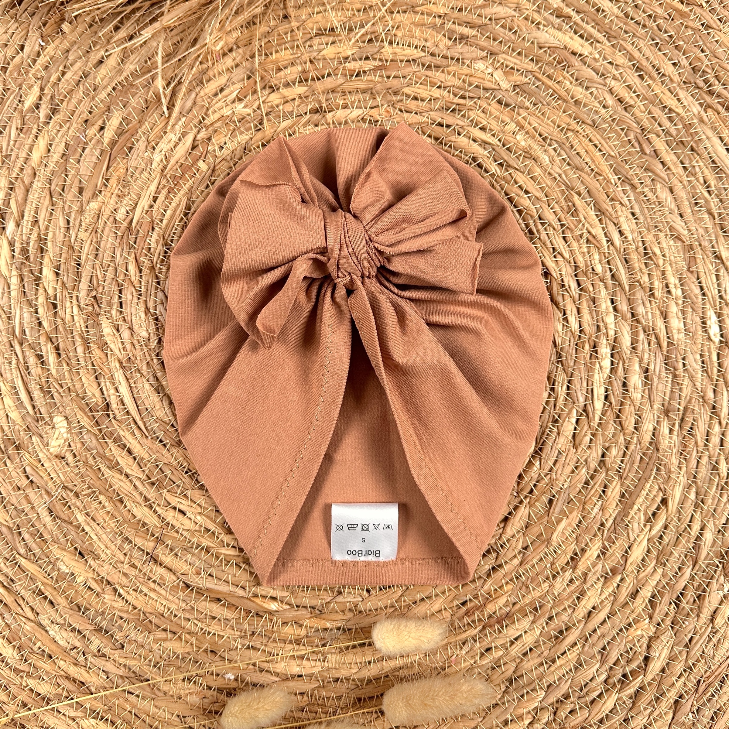 Turban noeud noisette