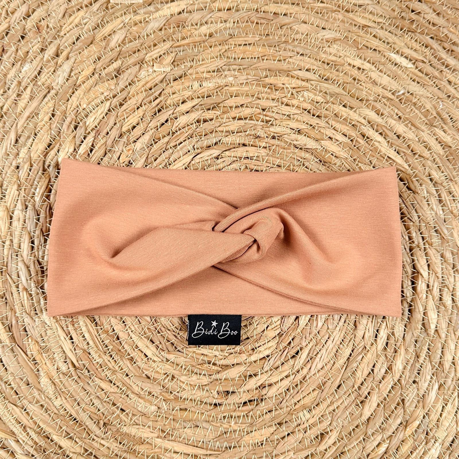 Bandeau croisé adulte noisette