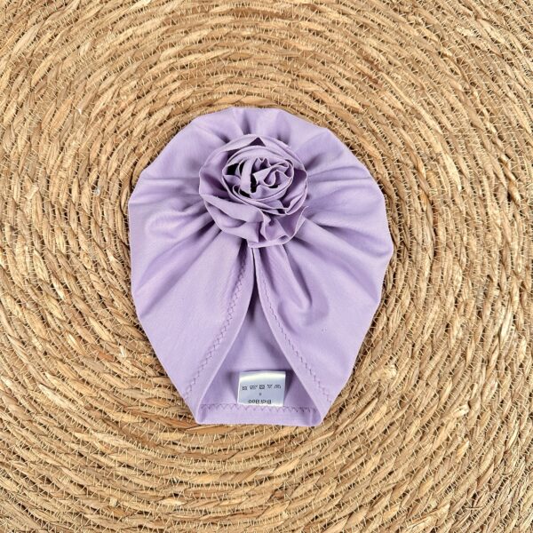 Turban violette fleur