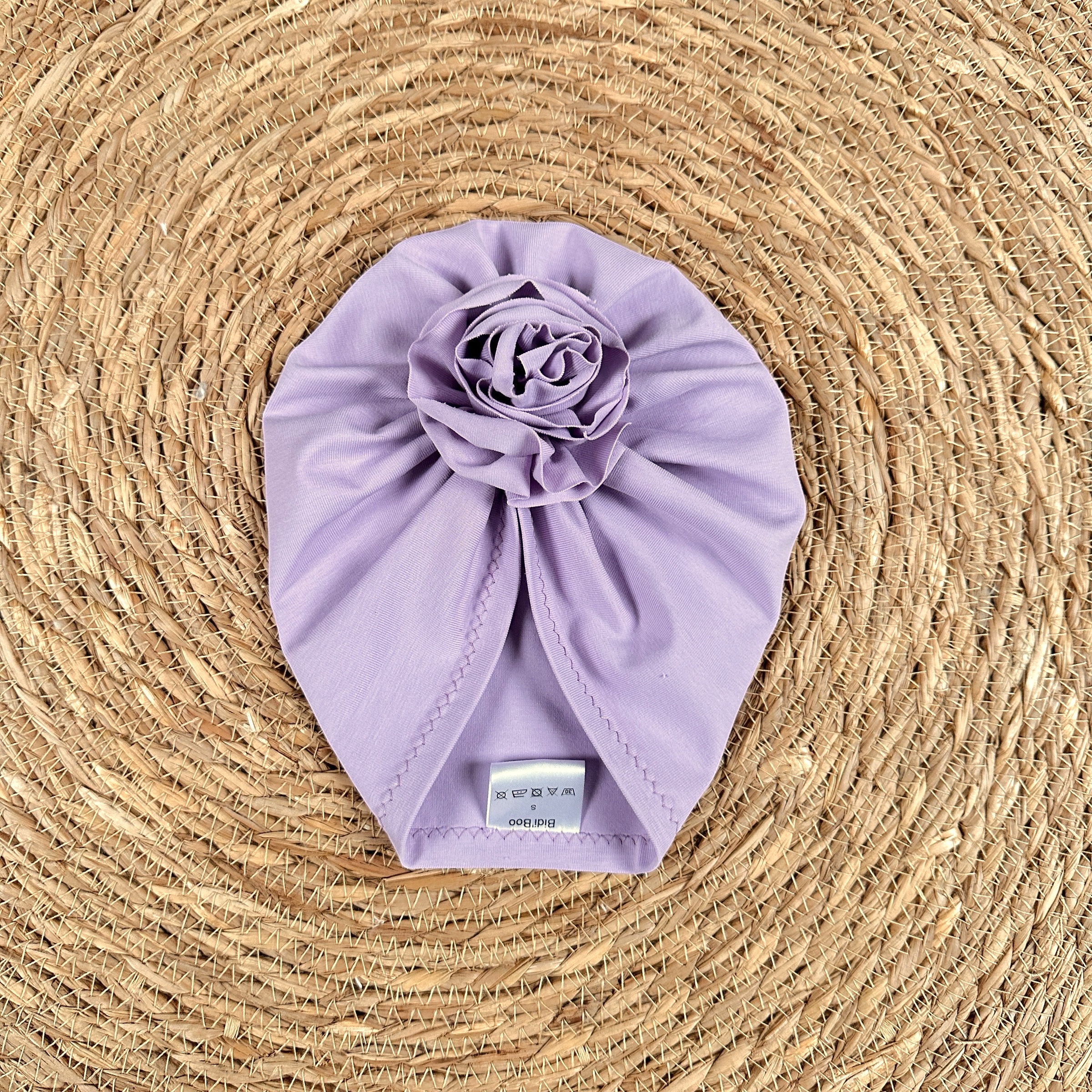 Turban violette fleur