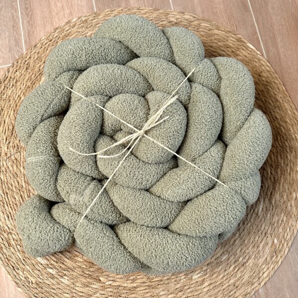Tresse de lit bouclette Olive