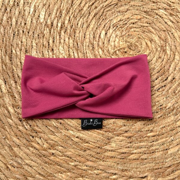 Bandeau croisé framboise 6-12 mois