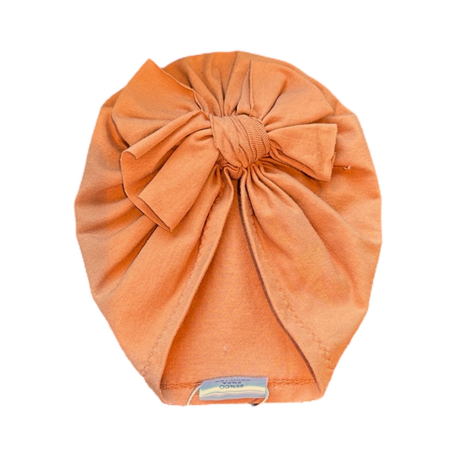 Turban noeud abricot