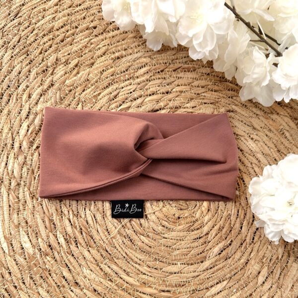 Bandeau croisé adulte prune