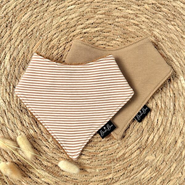 Duo bavoir bandana Luca/gauffré