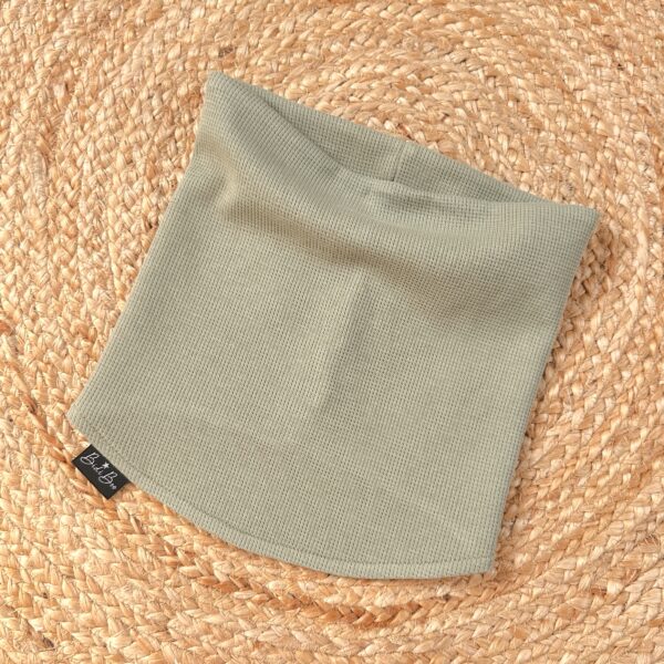 Snood gaufré olive