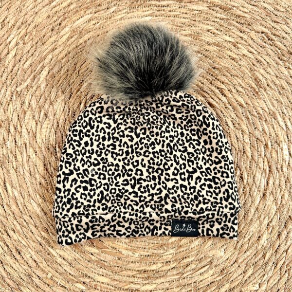 Bonnet pompon Adriana/noir