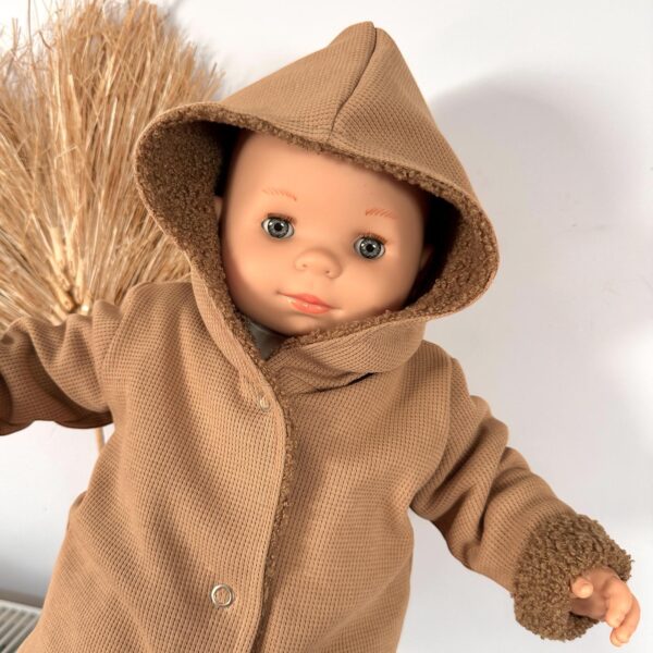 Manteau gaufré camel 3-6 mois